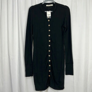 We The Free Women’s Small Black Long Sleeve Fitted Dress‎